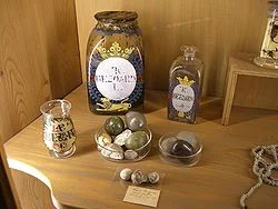 People used to make potions with bezoars as they were thought to ward off evil and used as antidotes. Image courtesy of: http://upload.wikimedia.org/wikipedia/commons/thumb/b/b6/Bezoare.jpg/250px-Bezoare.jpg