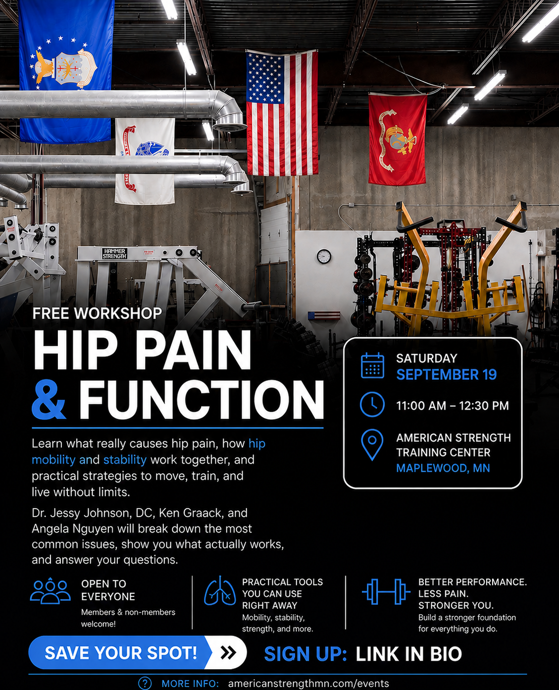 Free Workshop: Hip Pain & Function