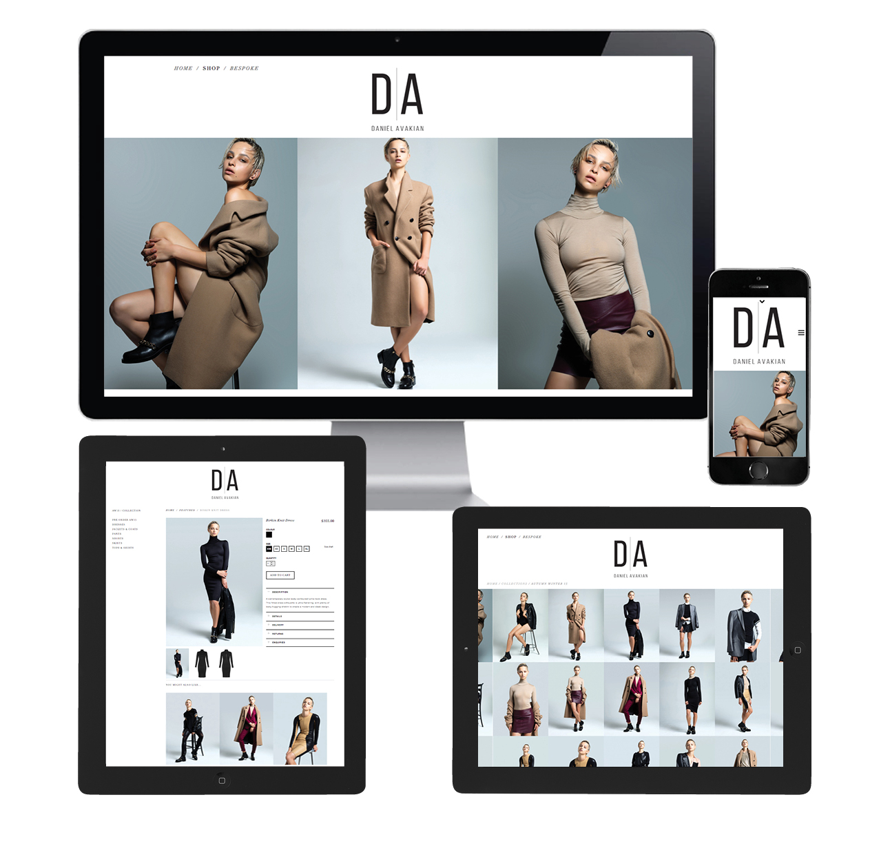 DANIEL AVAKIAN'S new brand and digital strategies, website design, AW15 look book and online campaigns. FASHION. STYLE. INSPIRE.