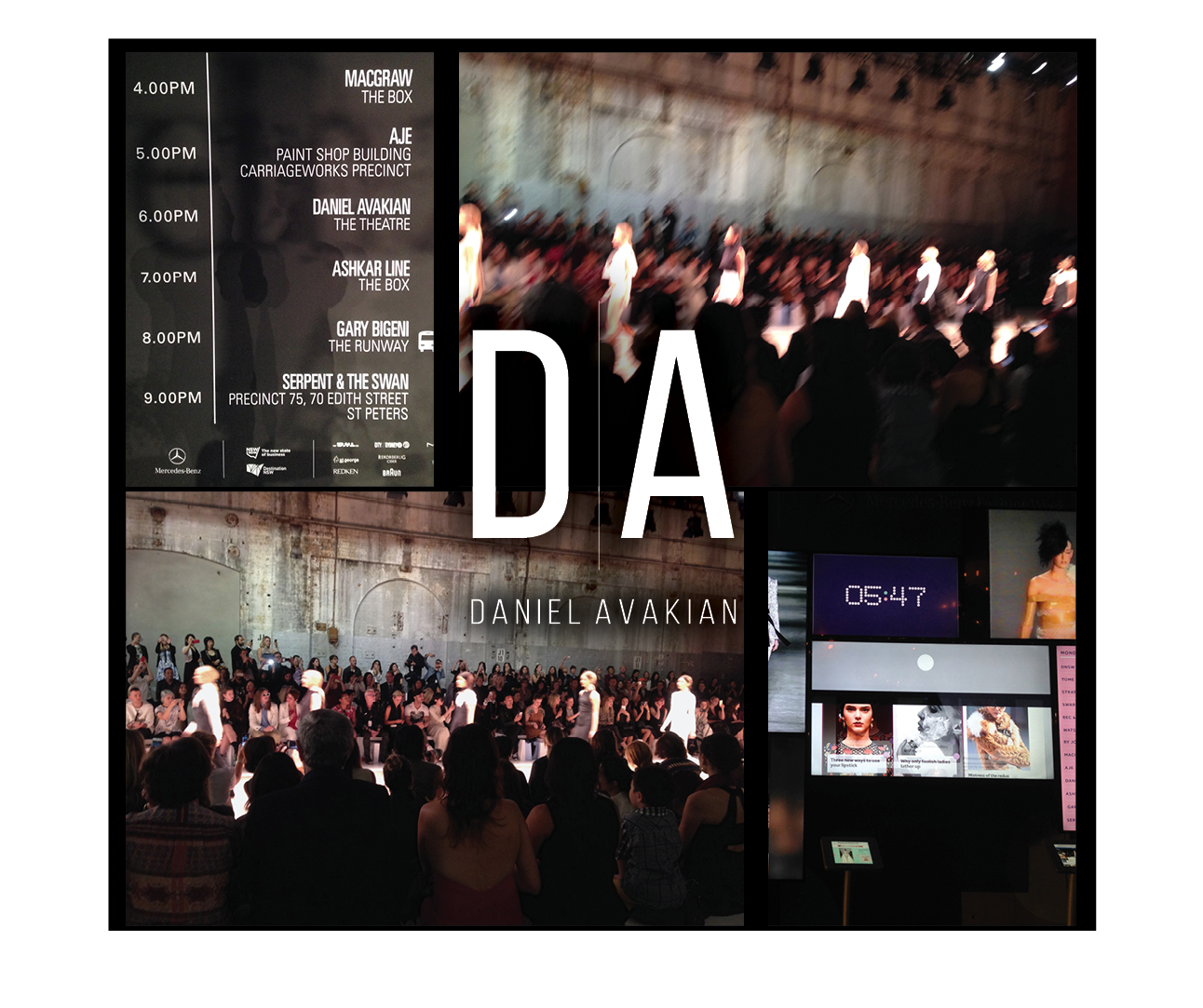 So beautiful! Daniel Avakian showcased his SS15/16 DEUCE Collection at Mercedes-Benz Fashion Week Australia last night. I love his designs and feel honoured to be working with this inspirational team. Thank you xo