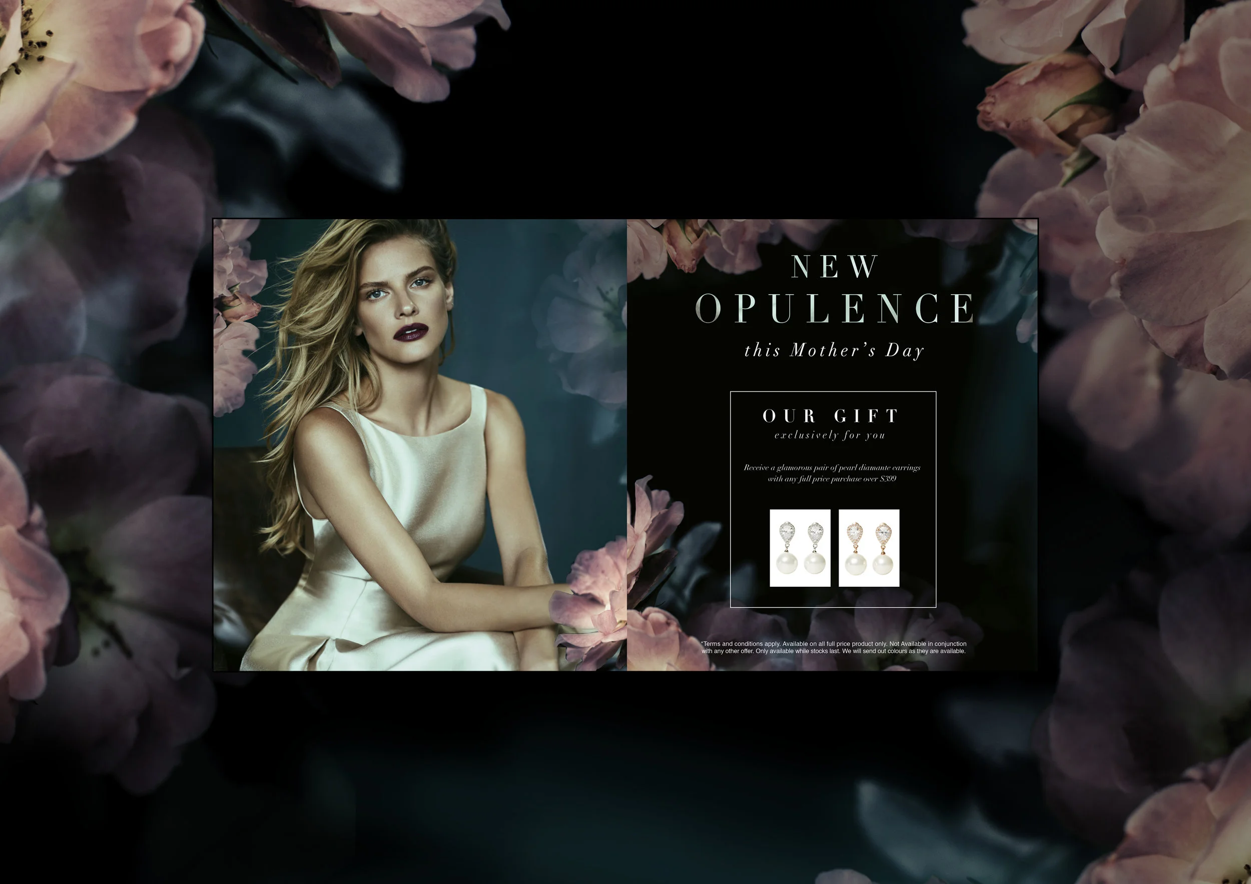 Introducing Montique's New Opulence this Mother’s Day. Beautiful xo Print and digital design.