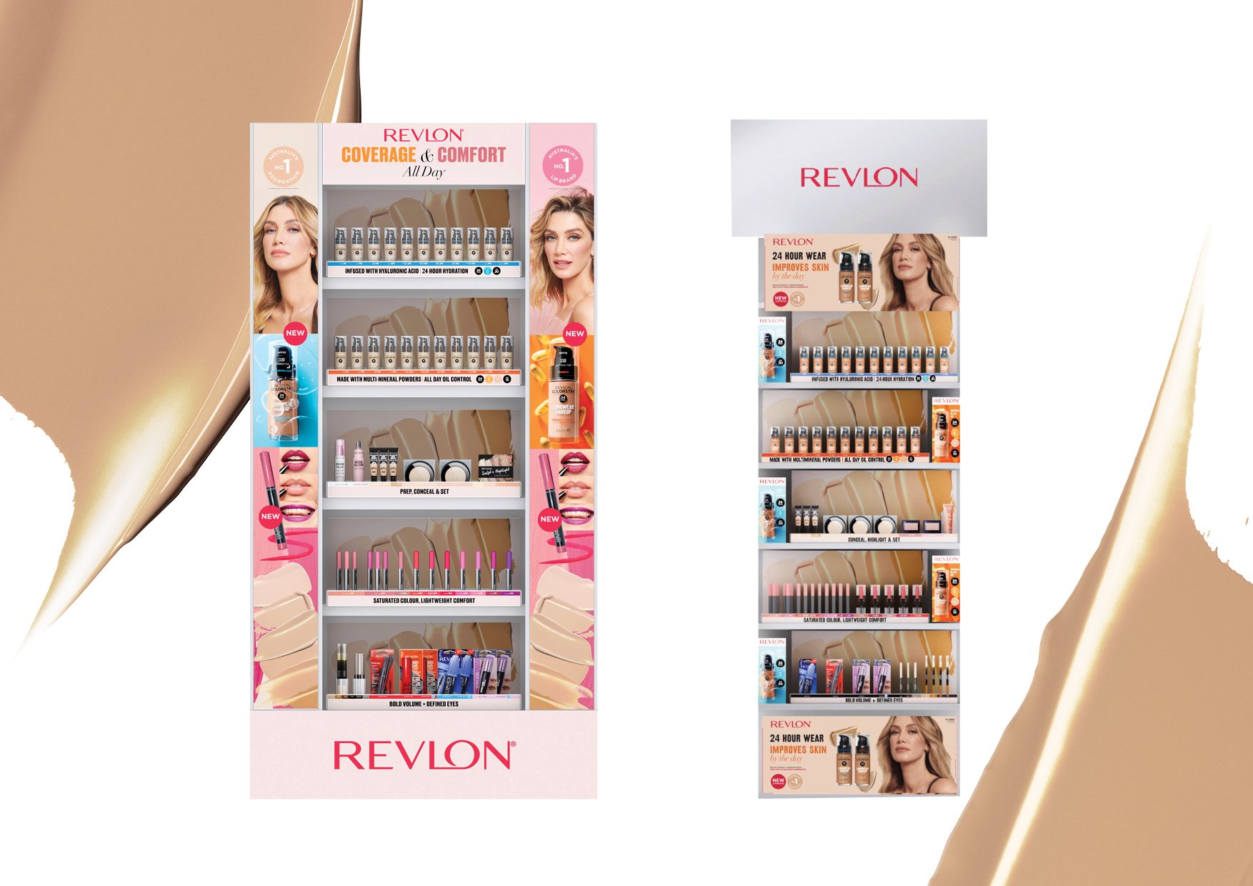 IT’S HERE! So excited to present Revlon’s NEWEST ColorStay Longwear Makeup Creative Launch Campaign @evakossoffdesign xo Print and outdoor advertising, point of sale and merchandising design, PR and digital creative.