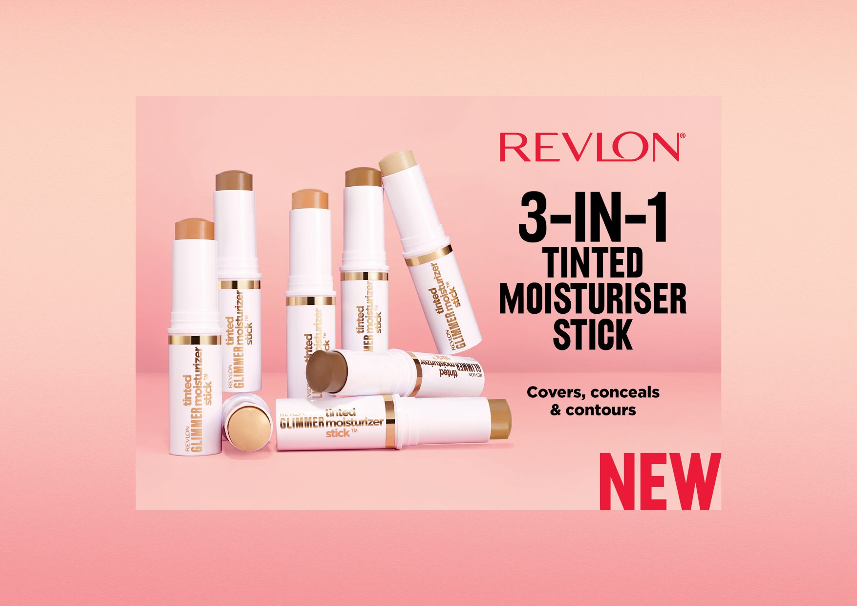  ✨ Glimmer &amp; Glow this Summer. Introducing Revlon's NEW Glimmer Tinted Moisturiser Stick creative campaign. Print advertising, point of sale and merchandising design and digital creative&nbsp; @evakossoffdesigns &nbsp;xo 