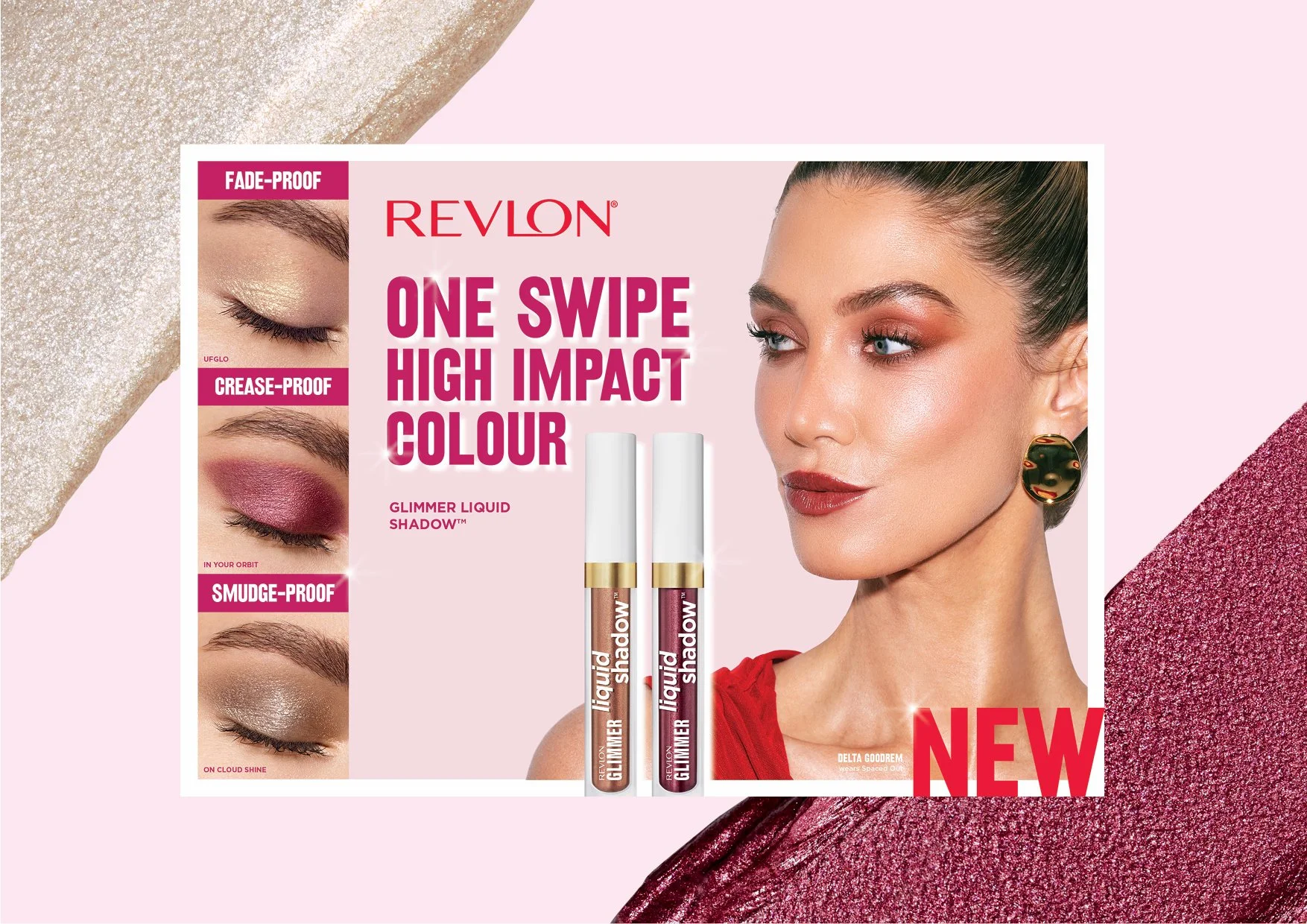  Feast your eyes on&nbsp;Revlon's NEW Glimmer Liquid&nbsp;Shadow&nbsp;Creative Campaign 🔥 High impact&nbsp;colour -&nbsp;Print advertising, point of sale, merchandising design and digital creative&nbsp; @evakossoffdesigns &nbsp;xo 