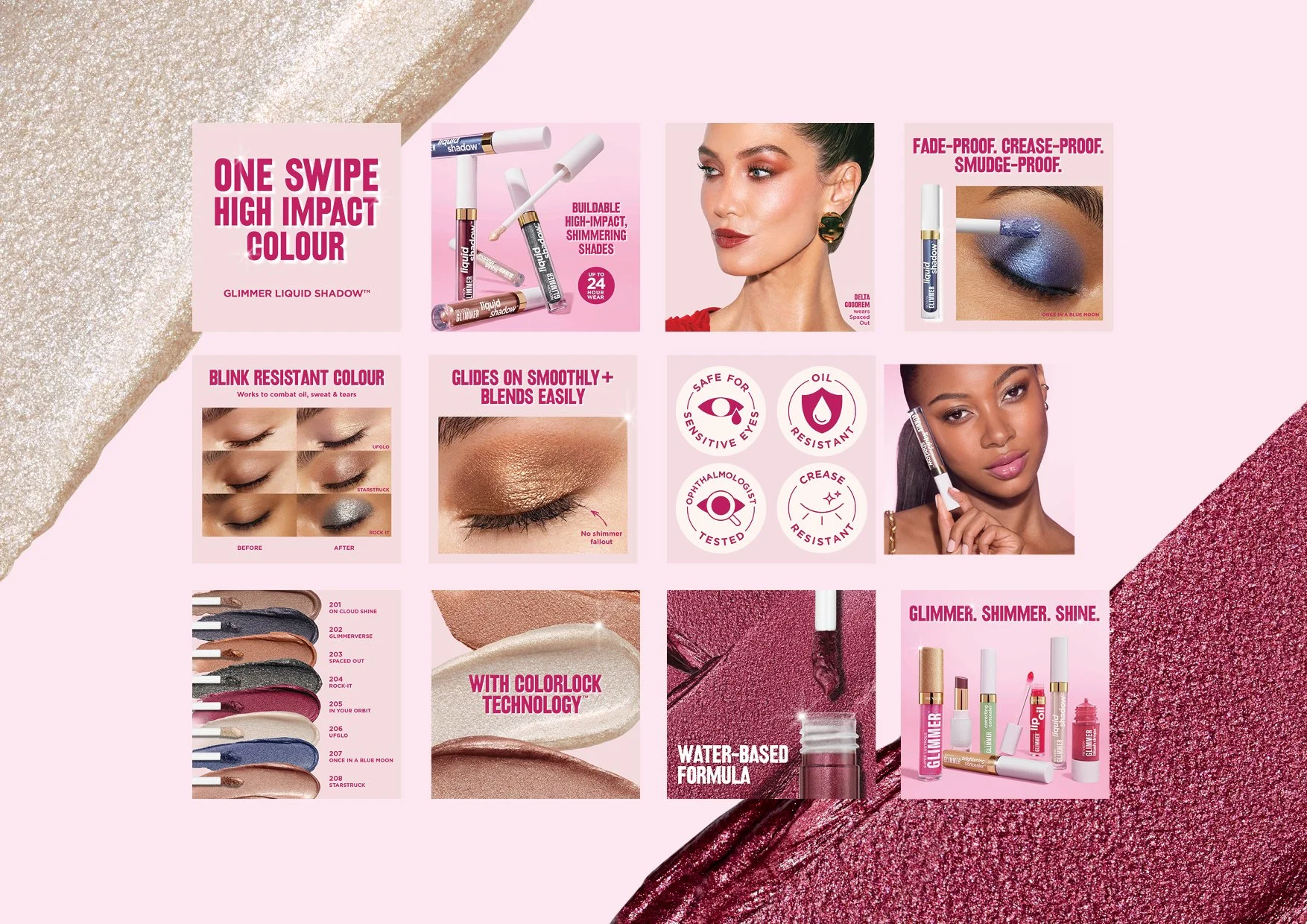  Feast your eyes on&nbsp;Revlon's NEW Glimmer Liquid&nbsp;Shadow&nbsp;Creative Campaign 🔥 High impact&nbsp;colour -&nbsp;Print advertising, point of sale, merchandising design and digital creative&nbsp; @evakossoffdesigns &nbsp;xo 