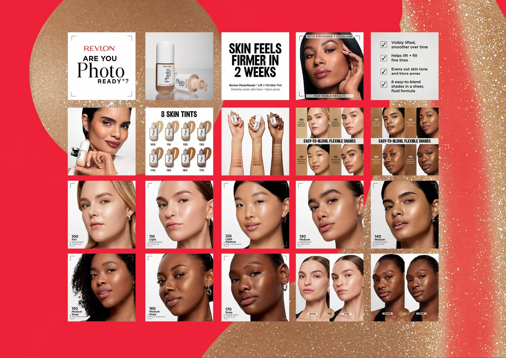  Are you PhotoReady? 👀 We’re excited to announce our newest Revlon&nbsp;PhotoReady Lift &amp; Fill Skin Tint creative campaign is now live at Chemist Warehouse. Print advertising, point of sale &nbsp;and merchandising design, PR and&nbsp;digital cre