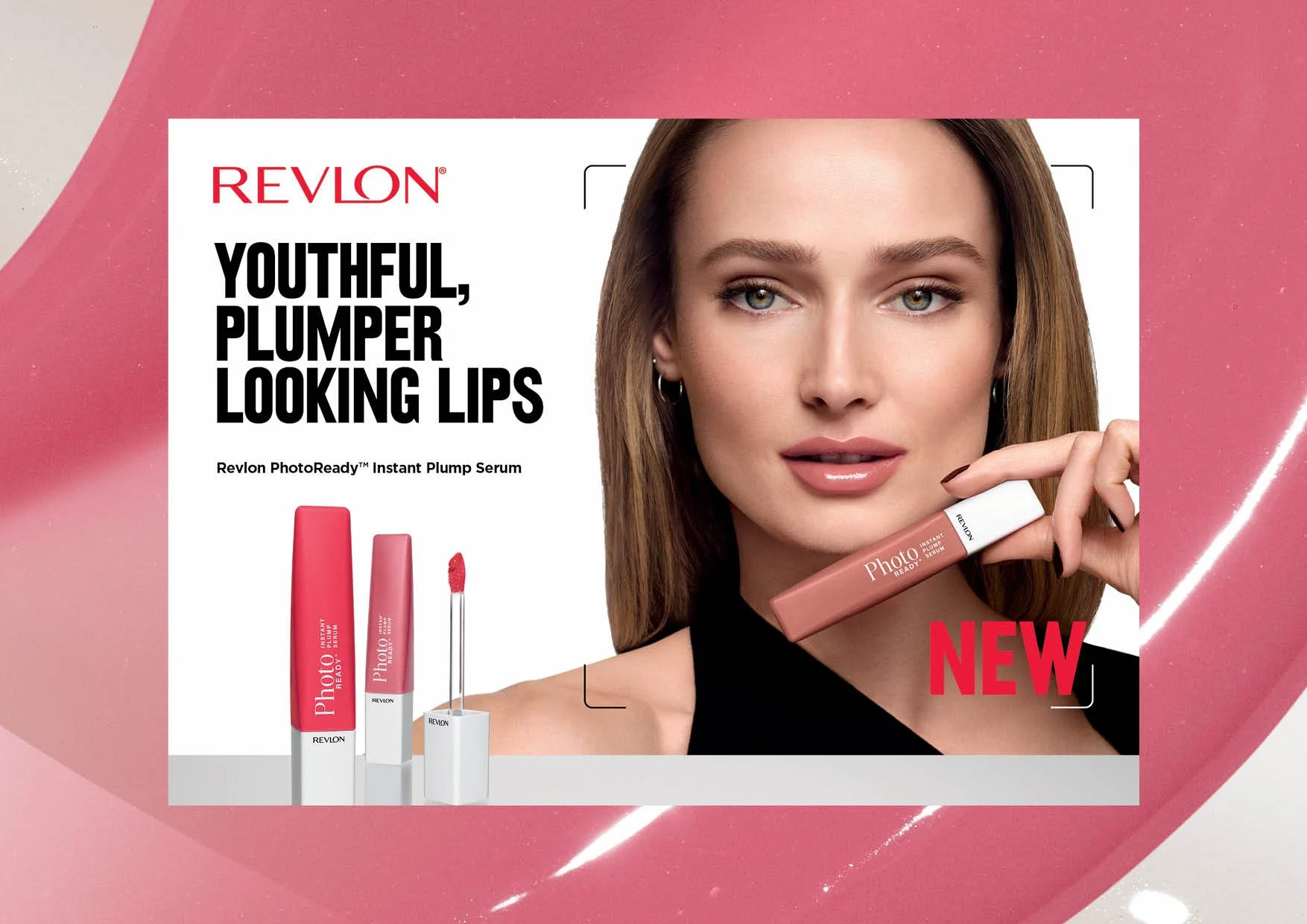  💋💧Perfect Pout - Showcasing our NEW PhotoReady Instant Plump Serum creative campaign now live! Print advertising, point of sale and merchandising design, PR and&nbsp;digital creative&nbsp; @evakossoffdesigns &nbsp;xo 