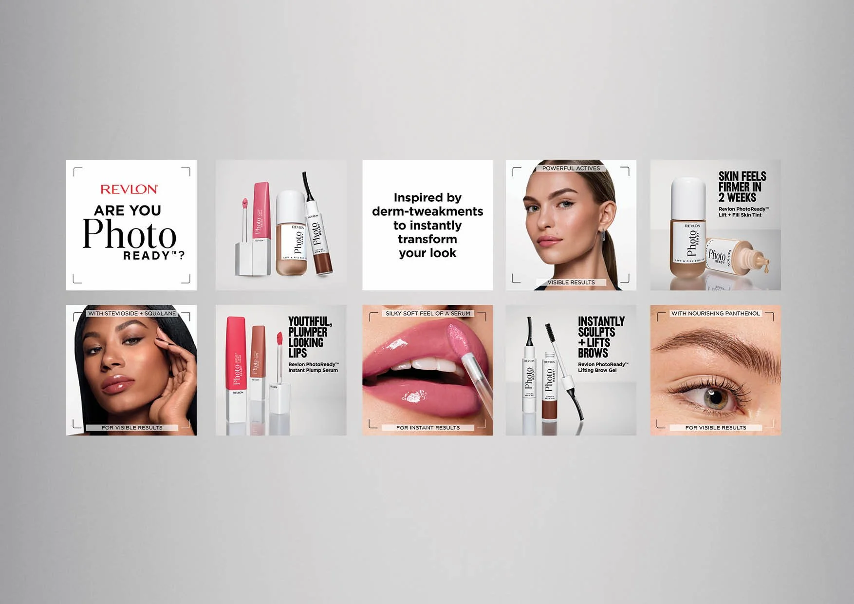  💋📸&nbsp;Close-up ready -&nbsp;showcasing the new&nbsp;Revlon&nbsp;PhotoReady creative campaign, now live. Spanning print advertising, point-of-sale and merchandising design, PR, and digital creative, the campaign was developed to deliver a cohesiv