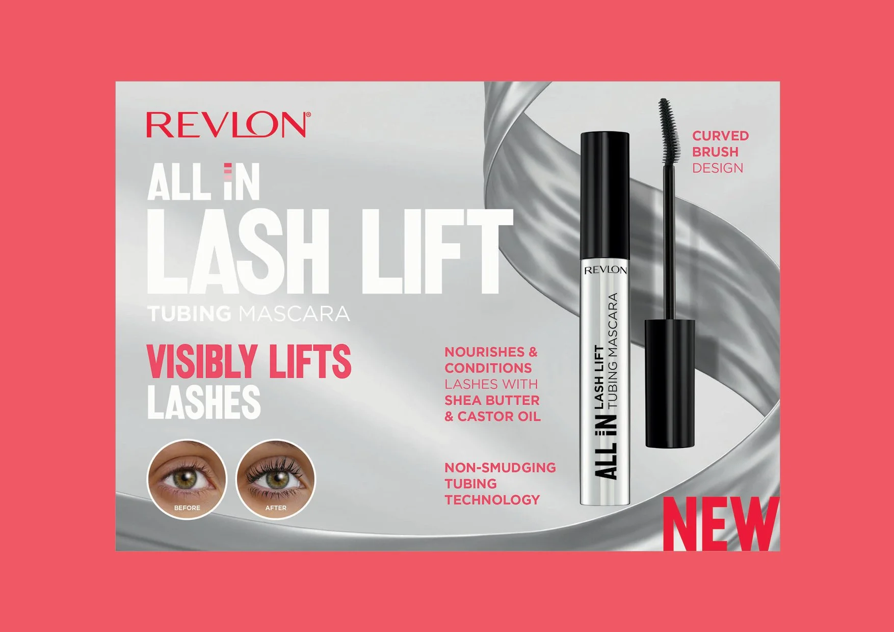  &nbsp;👀 Revlon’s new All In Lash Lift Tubing Mascara creative campaign is now live!!! - It does the heavy lifting all day. Print advertising, point of sale, merchandising design and digital creative  @evakossoffdesigns  xo  