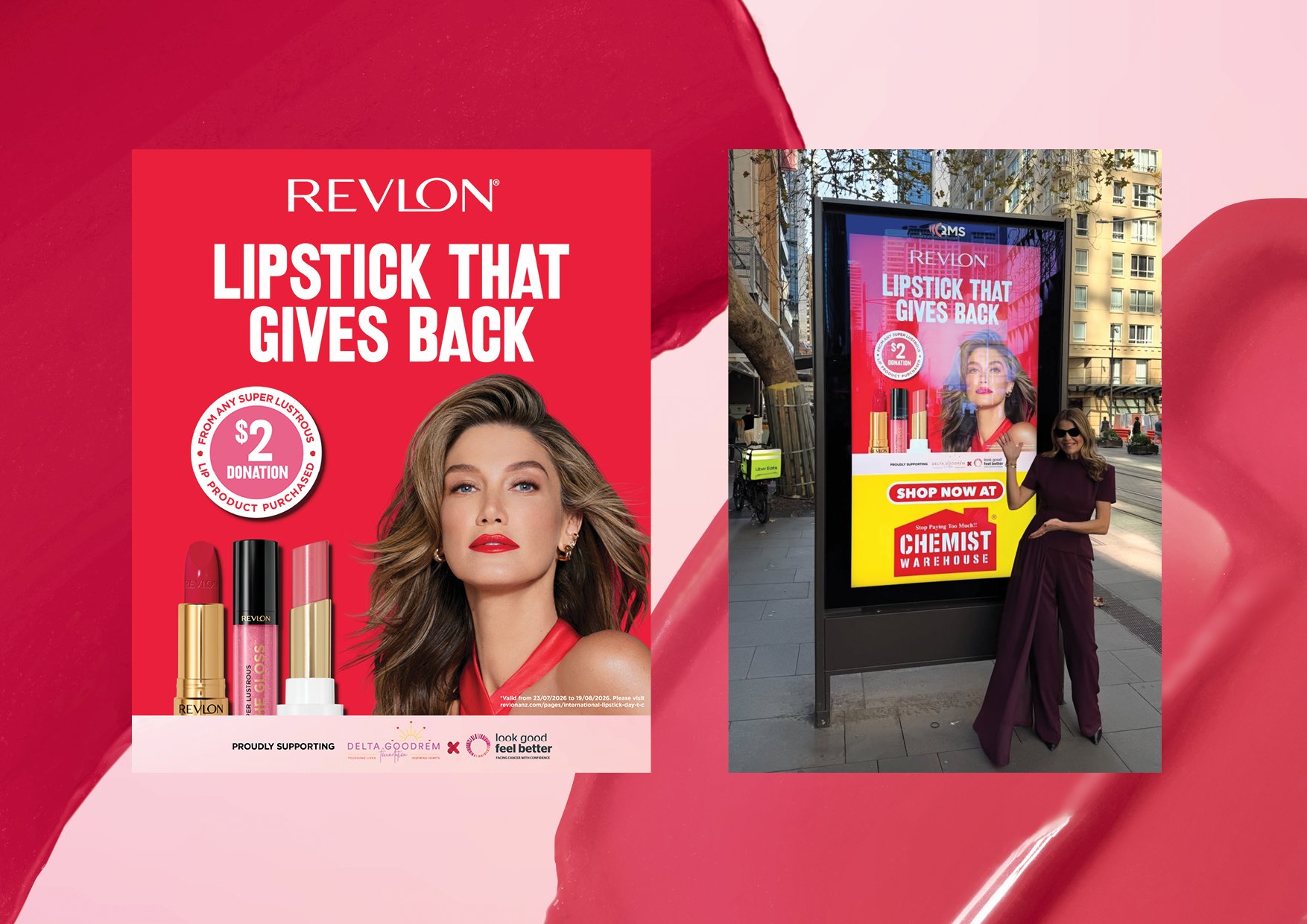  💄 This International Lipstick Day, we're standing for something bigger than colour. Purchase any Revlon Super Lustrous Lip product at Chemist Warehouse or Ultra Beauty before 19 August, and Revlon Australia &amp; New Zealand will donate $2 from eve