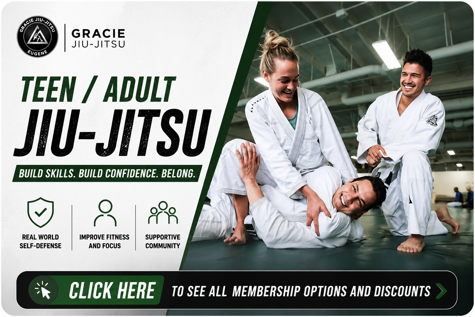 Martial Arts Jiu Jitsu in Eugene area. voted #1 Gracie Jiu Jitsu Eugene