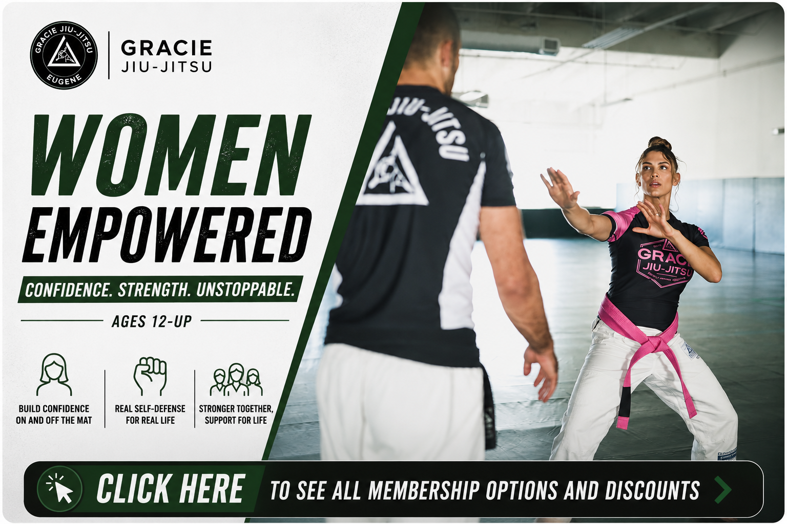 Women's self defense in Eugene area.