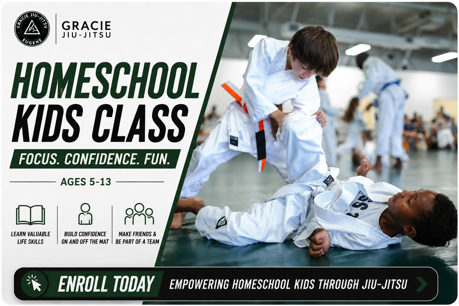 Homeschool martial arts classes in Eugene