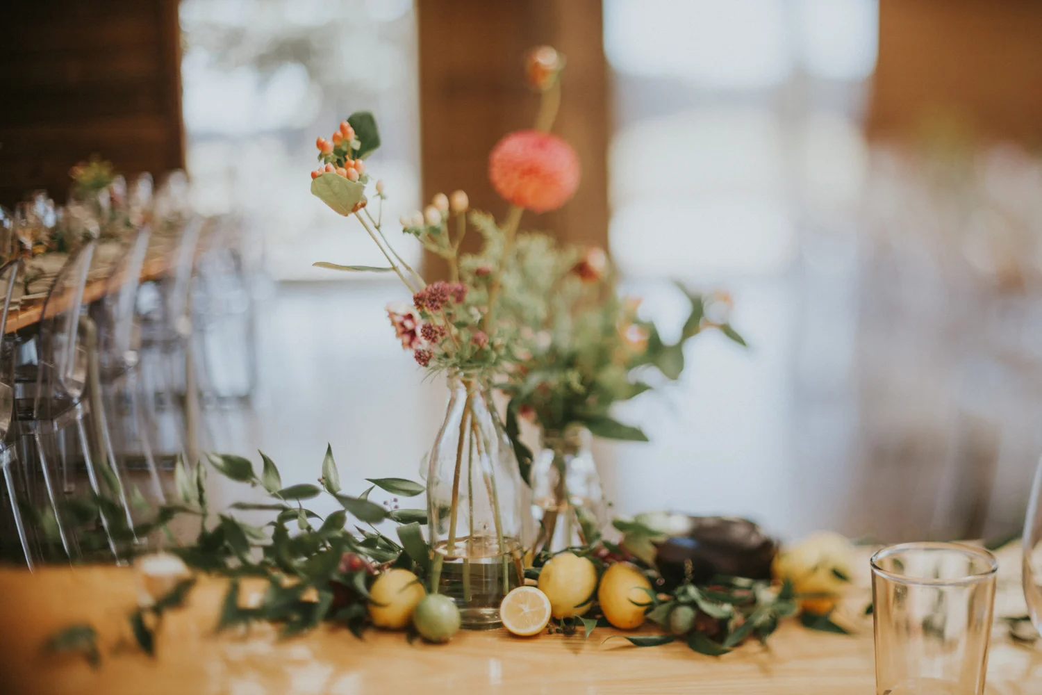 Twig and Arrow styling for wedding reception