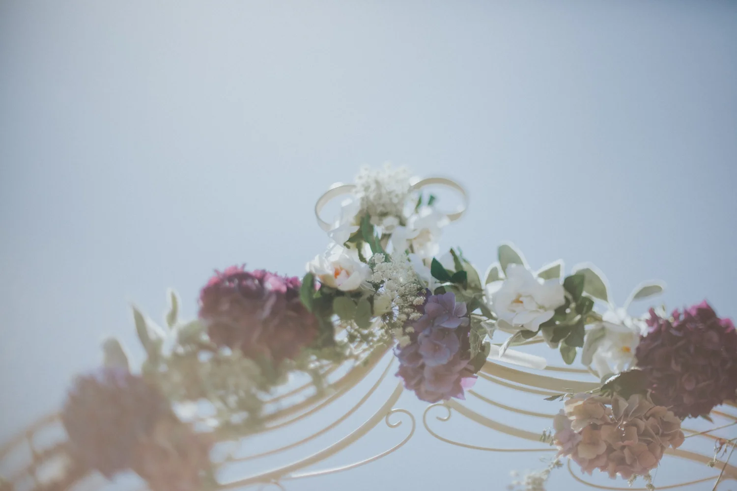 wedding ceremony floarl arch way