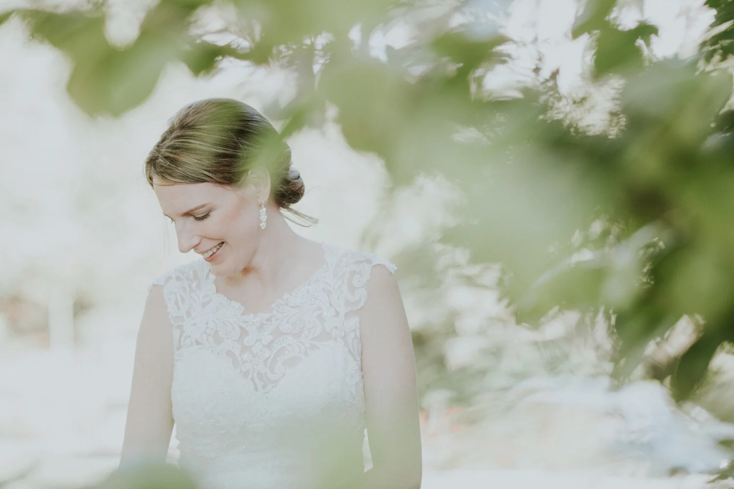 Bride on her wedding day