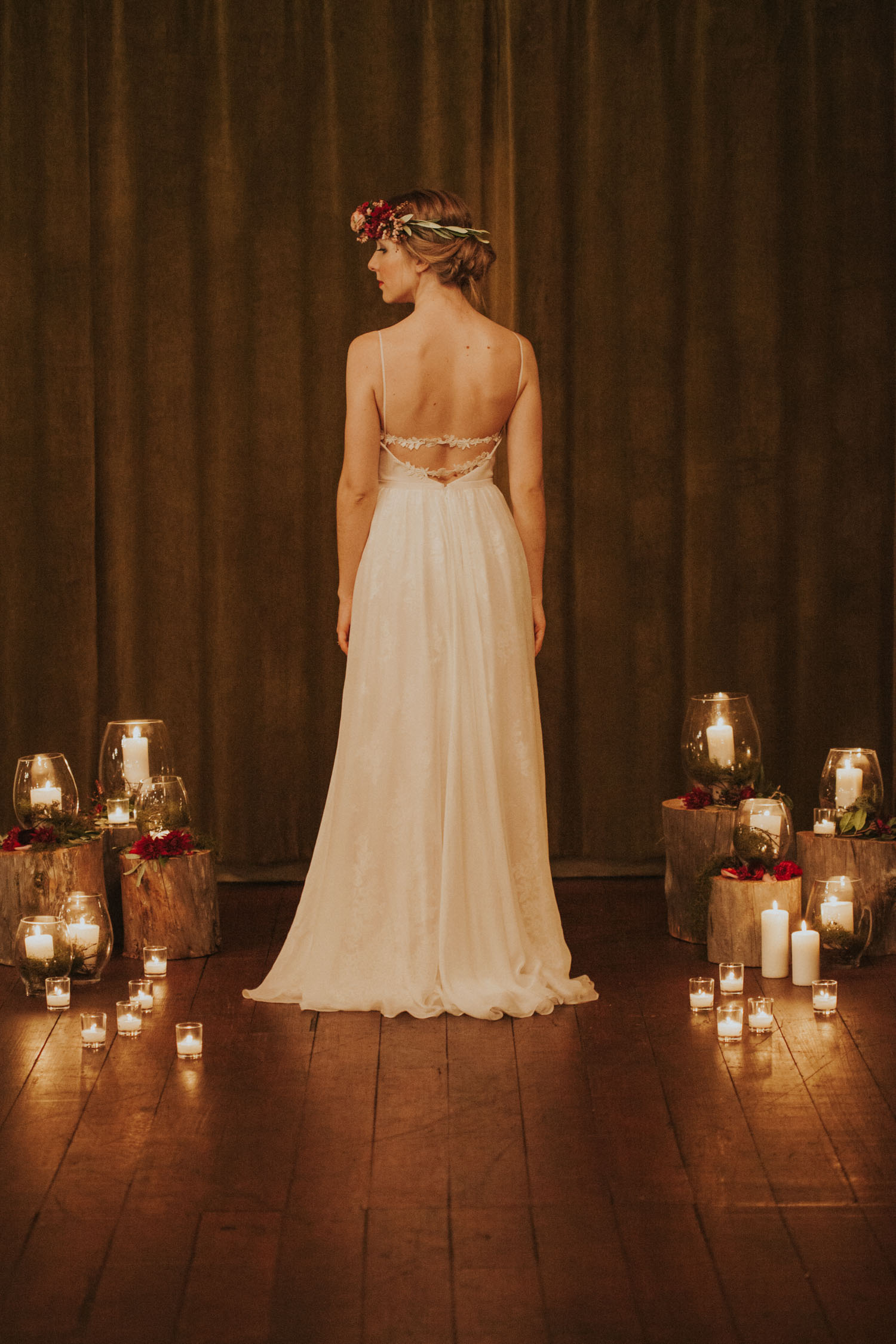 Bride wearing a Sally Eagle Bridal dress