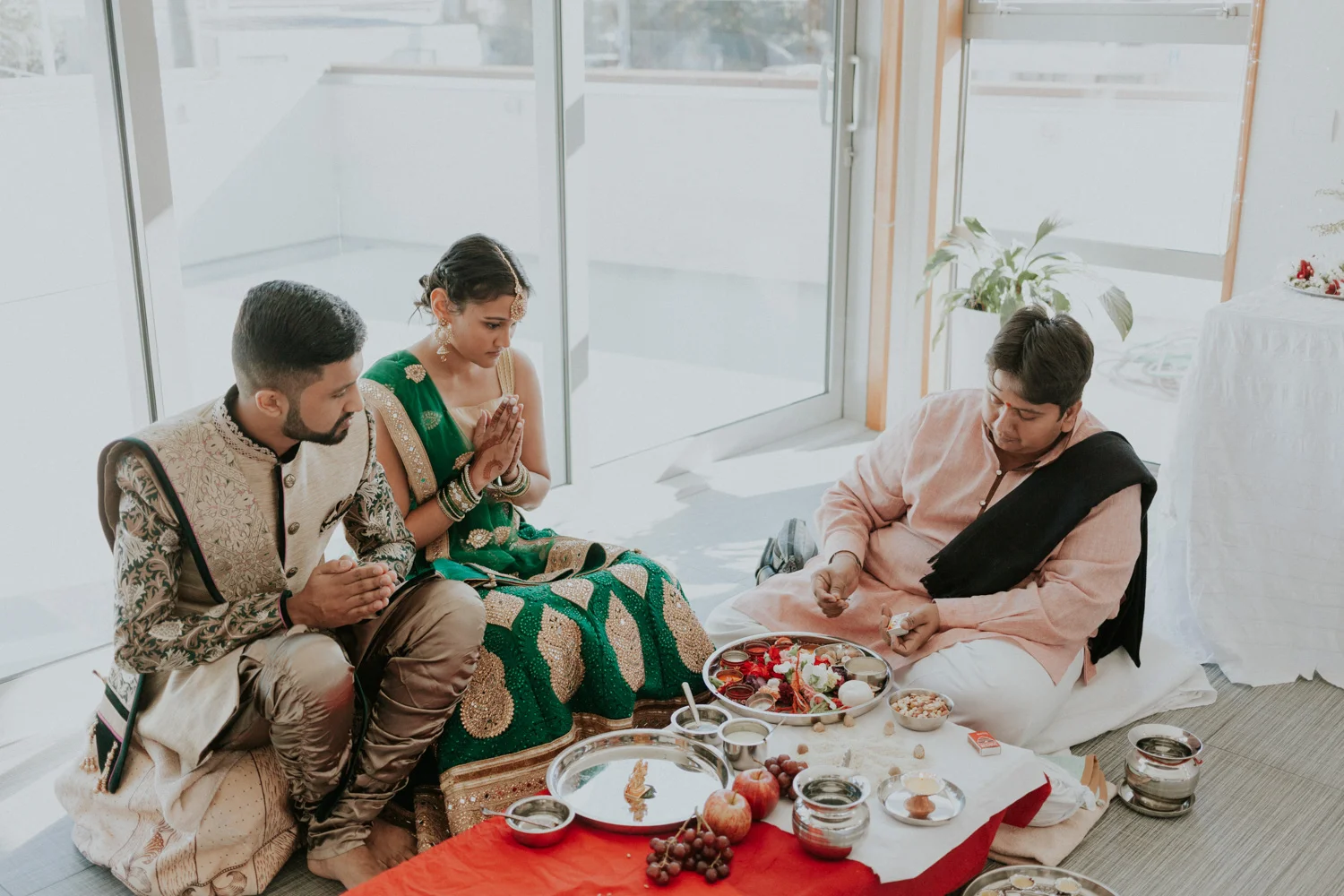 Indian engagement celebration