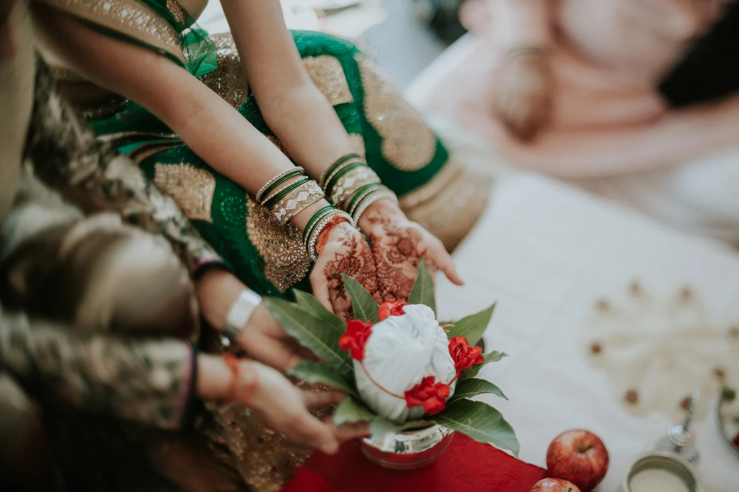 Detail shots of Indian ceremony