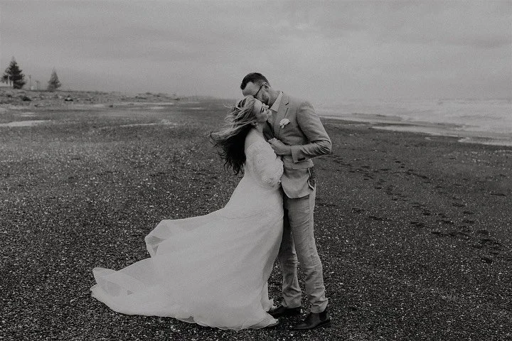 Wellington weather but make it romantic. Felt like some windy portraits at the beach would be on brand for today&rsquo;s weather events! ☁️