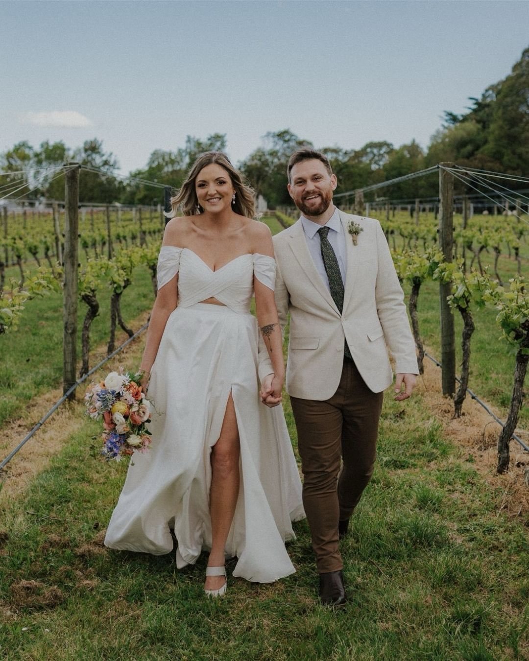 Mr &amp; Mrs West! Married at one of their favourite places @legra.winery in Masterton with family and friends who travelled locally and also all the way from Scotland.

This was my first time visiting Le Gra and they had one of the best platters I&r