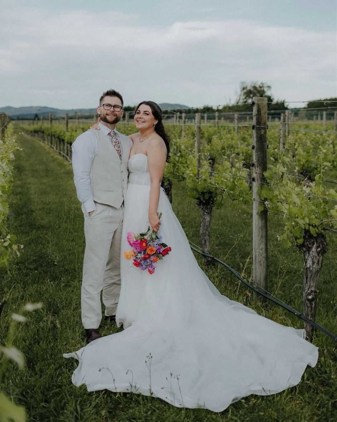 James and Ellen met at a mutual friend&rsquo;s BYO, James shared his wine with her and that was the start of their forever journey together! 🥂

They celebrated their wedding day with friends and family at @3littlewordsnz! This was such a special day