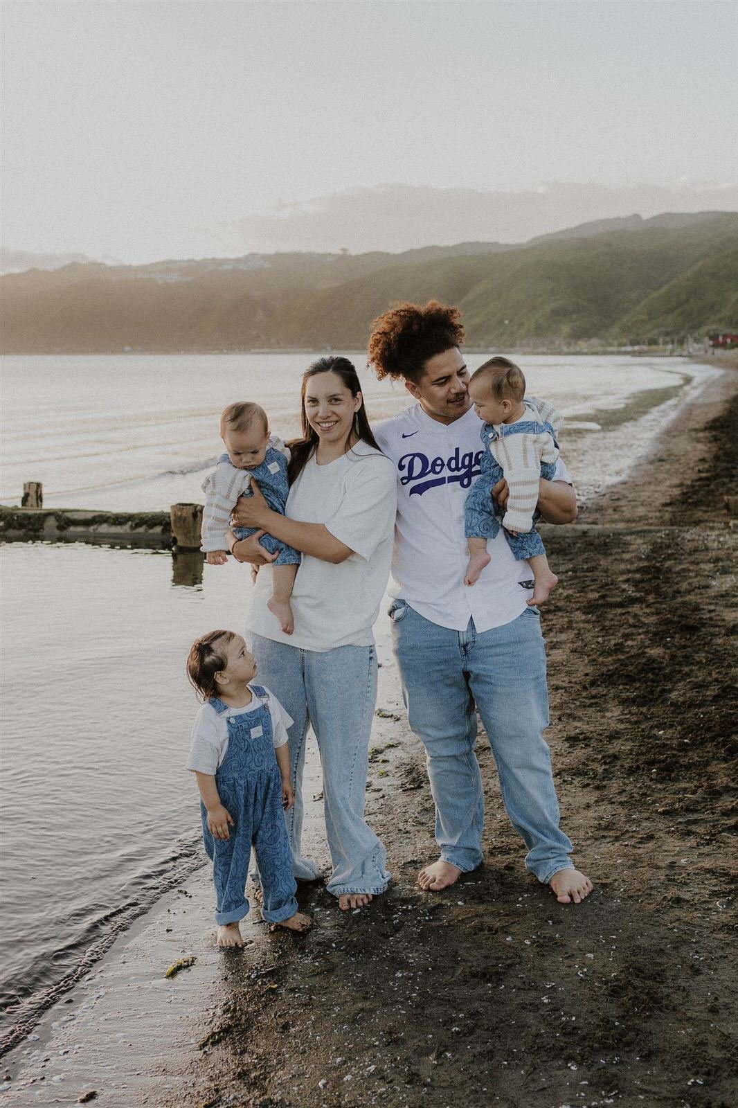 Family photography with twins Wellington