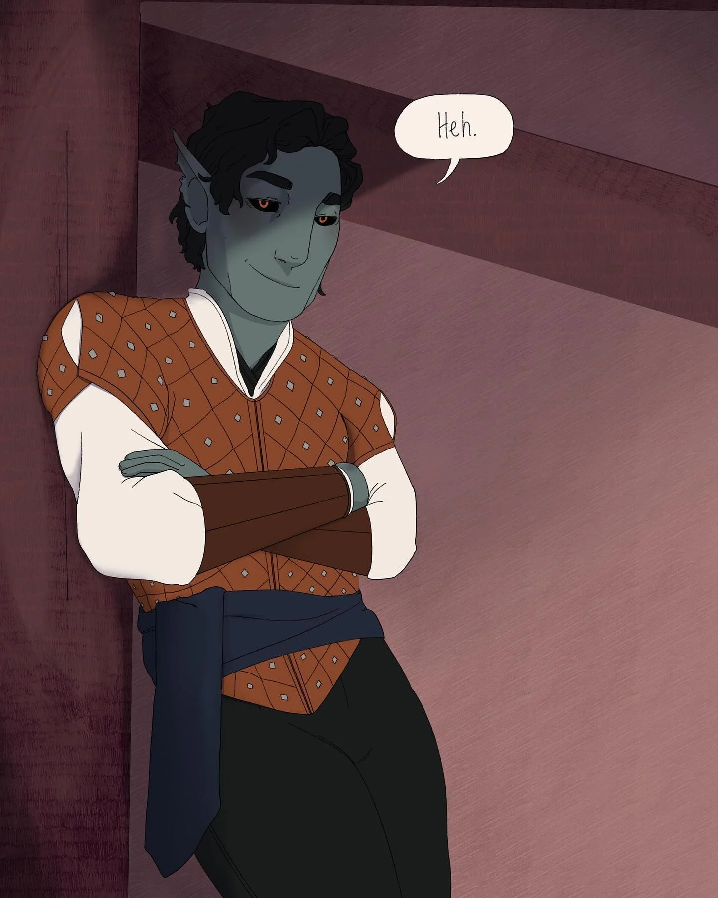 Cassian Tabris being shady, the only way he knows how to live. 

I really liked the one frame of Cassian from the animatic he appeared in, so I decided to render it out some more.
.
.
.
#dragonage #dragonageorigins #wardentabris #dragonageart #multip