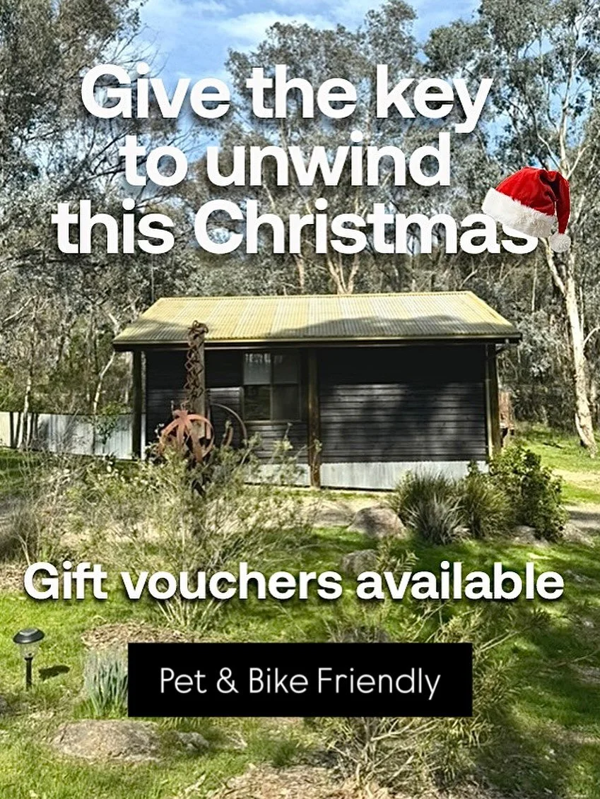 Give the one you love a little piece of relaxation with a Woolshed Cabins gift voucher&hellip; memories that last. #cabinlife #bushwalking #bushholiday #bikefriendly #dogfriendly #horsefriendly #catfriendly