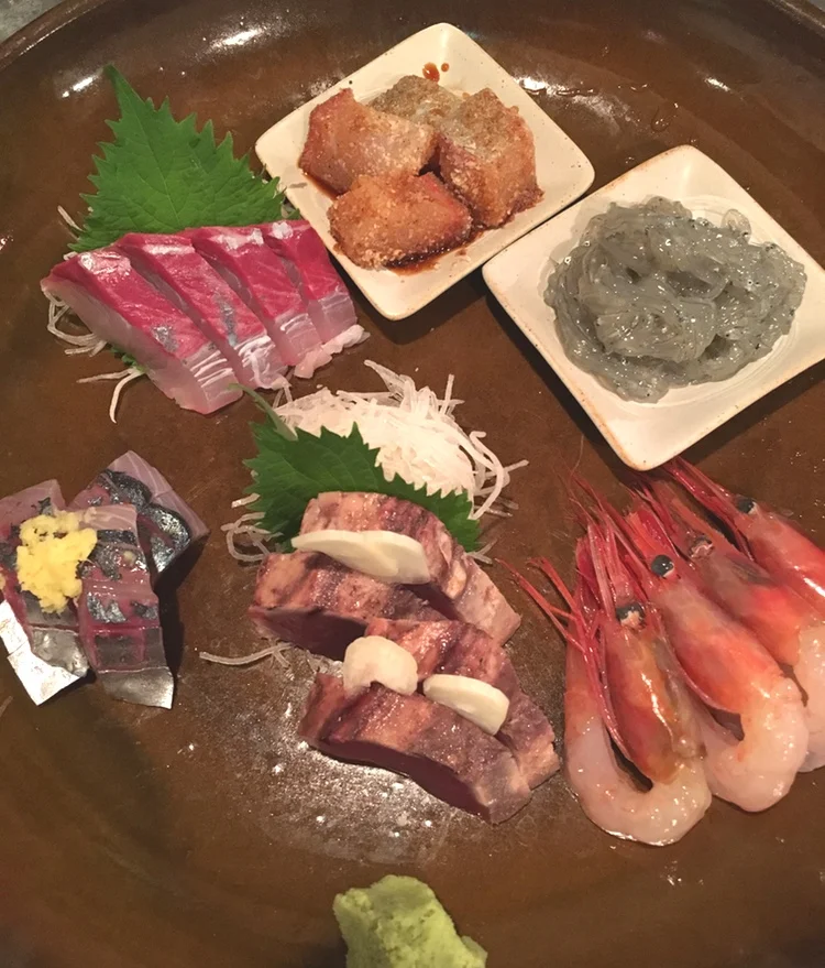 &nbsp;En trevlig tallrik sashimi går alltid ned utan problem.