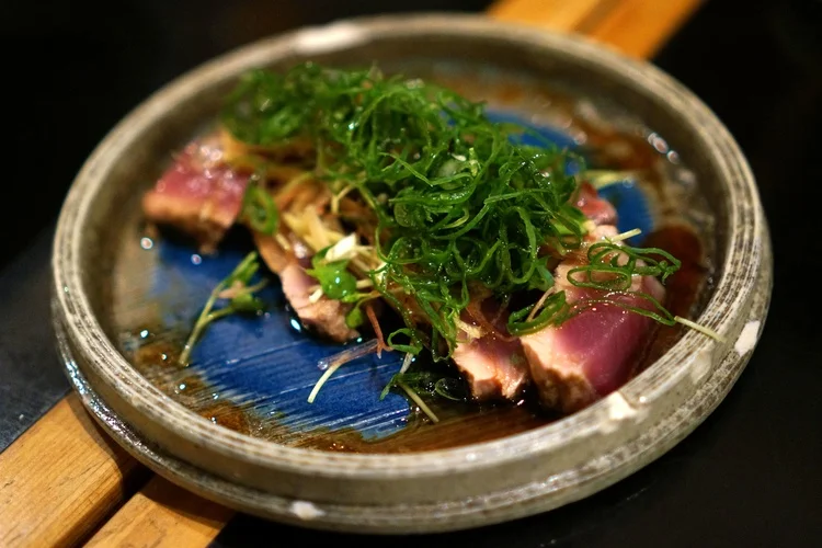 Carpaccio på taggmakrill. Foto: Marcus Sjöström på Burgerdudes.