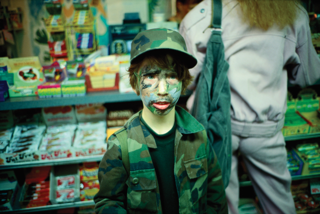 Lo in camouflage, NYC, 1994, from the book Eden & After , 2014 Nan Goldin, Phaidon 