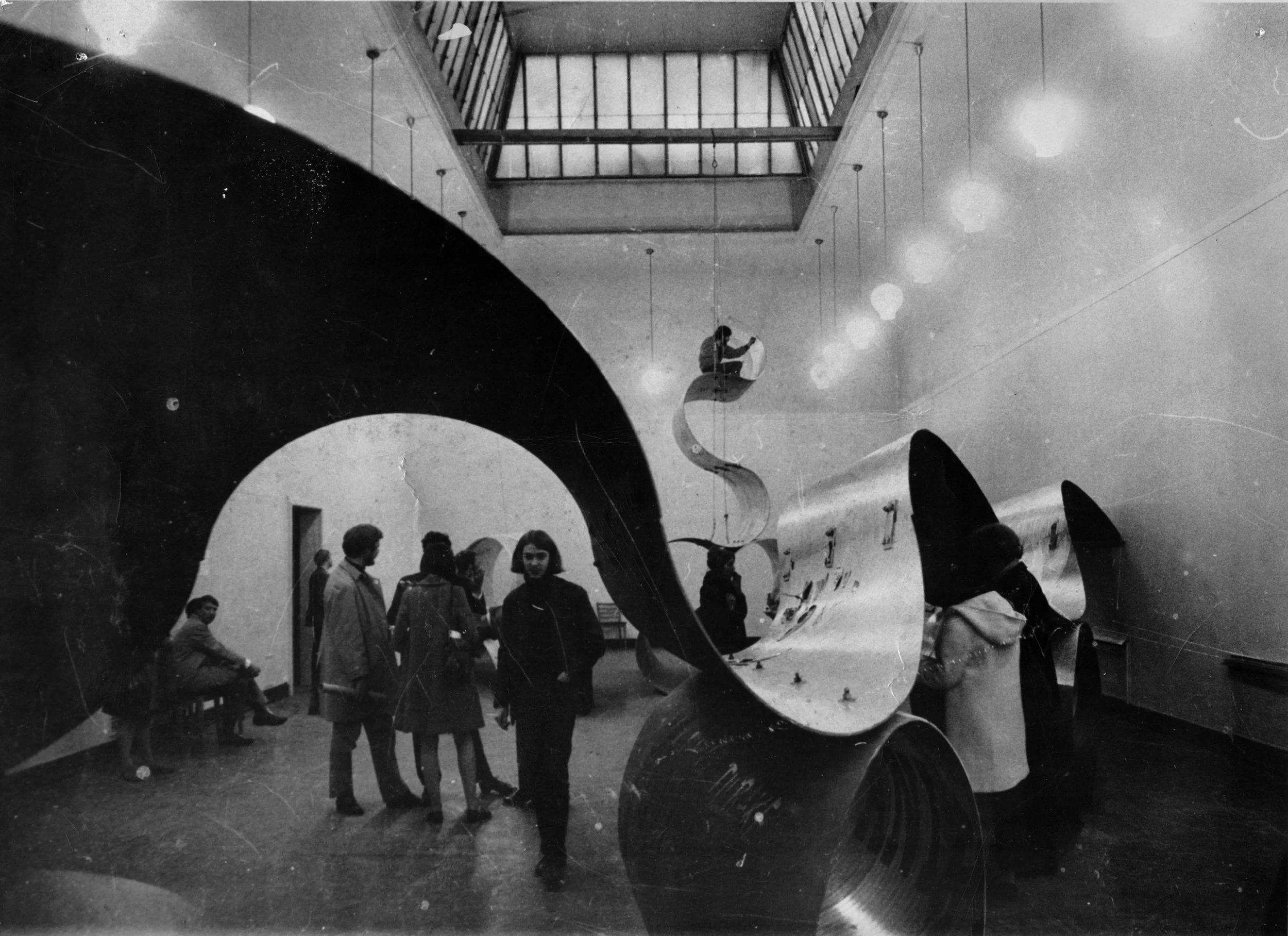 From the opening of Surroundings, Kunstnernes Hus 1969, unknown photographer