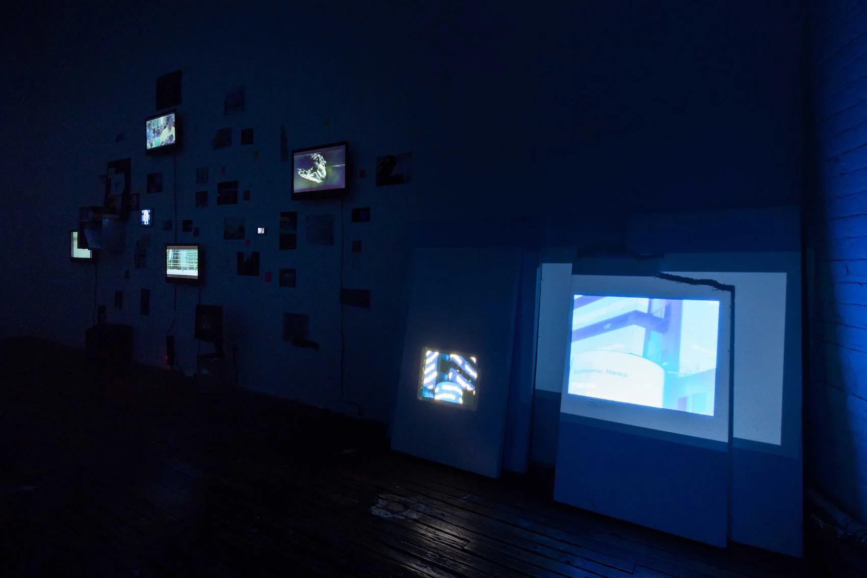 Sara Eliassen, installation photo, Screens. ISCP , NYC, 2016. 