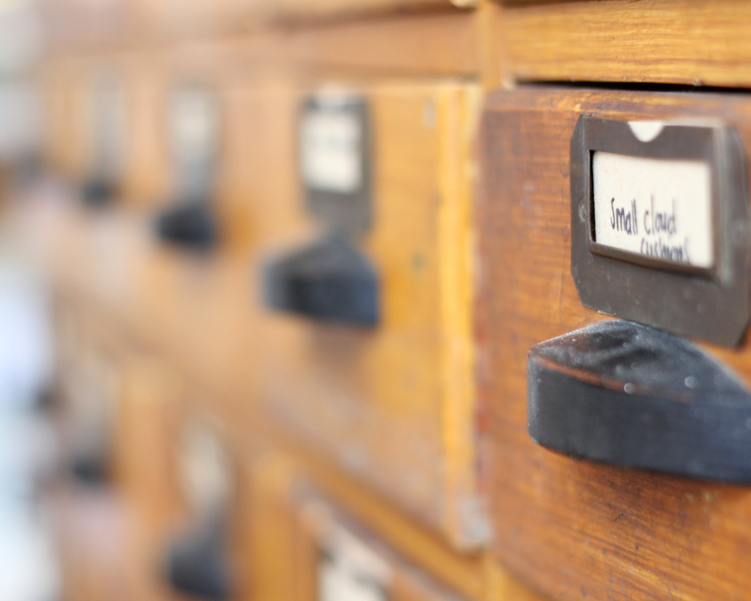 Chest of many drawers.