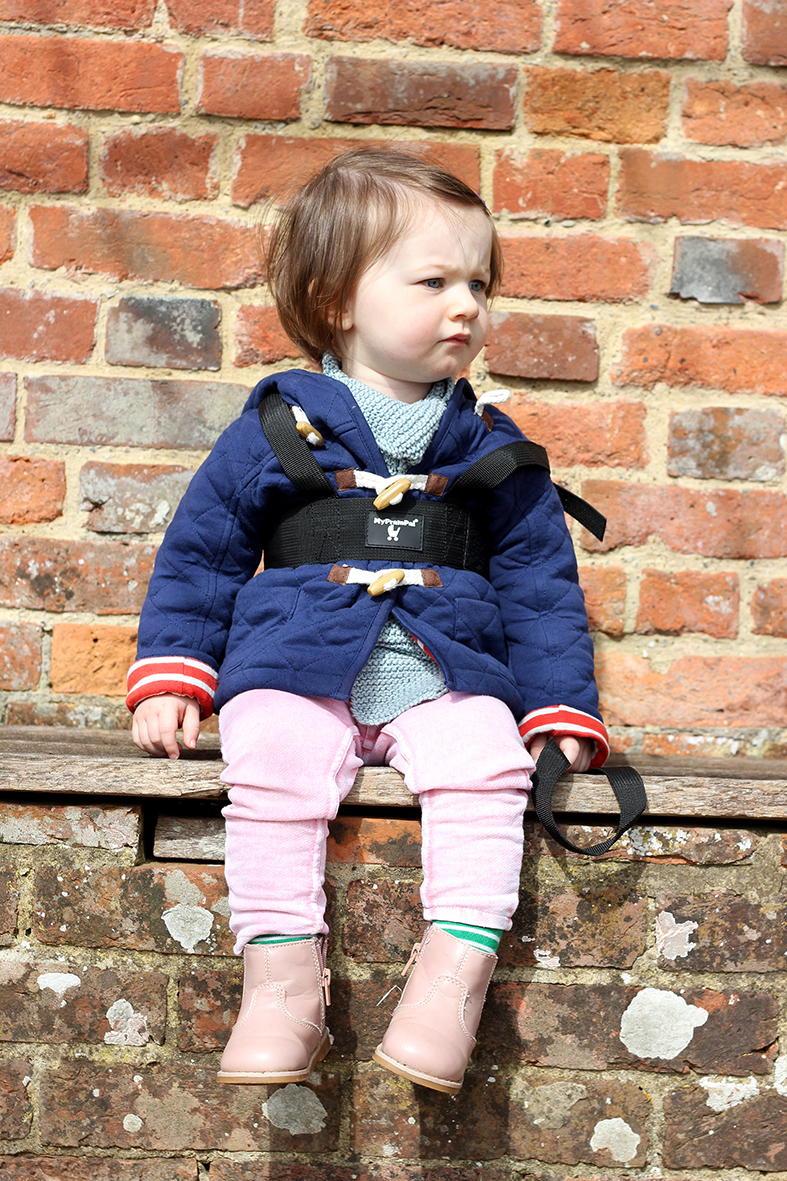 Probably spotting either a giant bumble bee or another child.