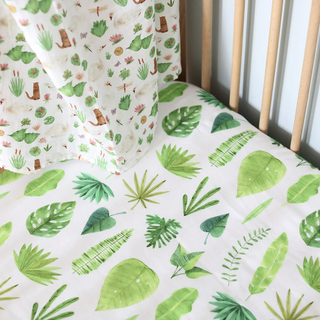 leaf cot sheets