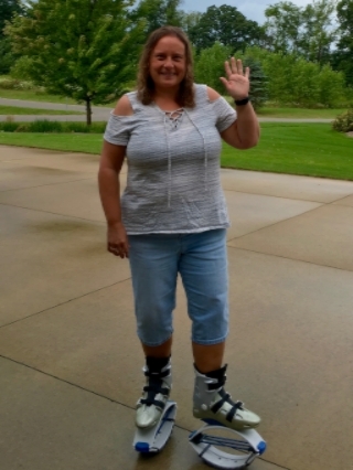 Everyone should enjoy some bouncy time in kangoo jumps!