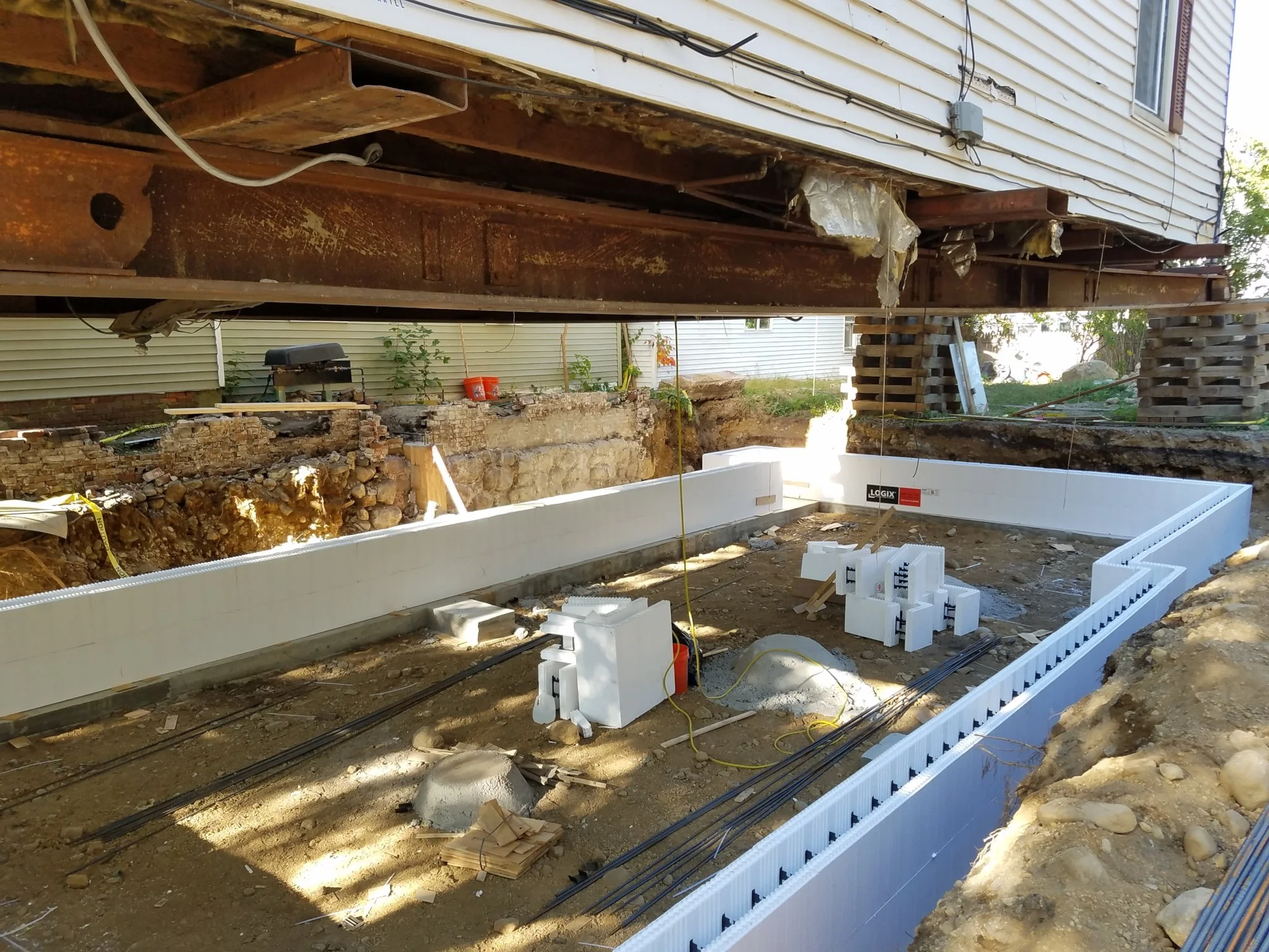 New Insulated Concrete Form  (ICF) Foundation