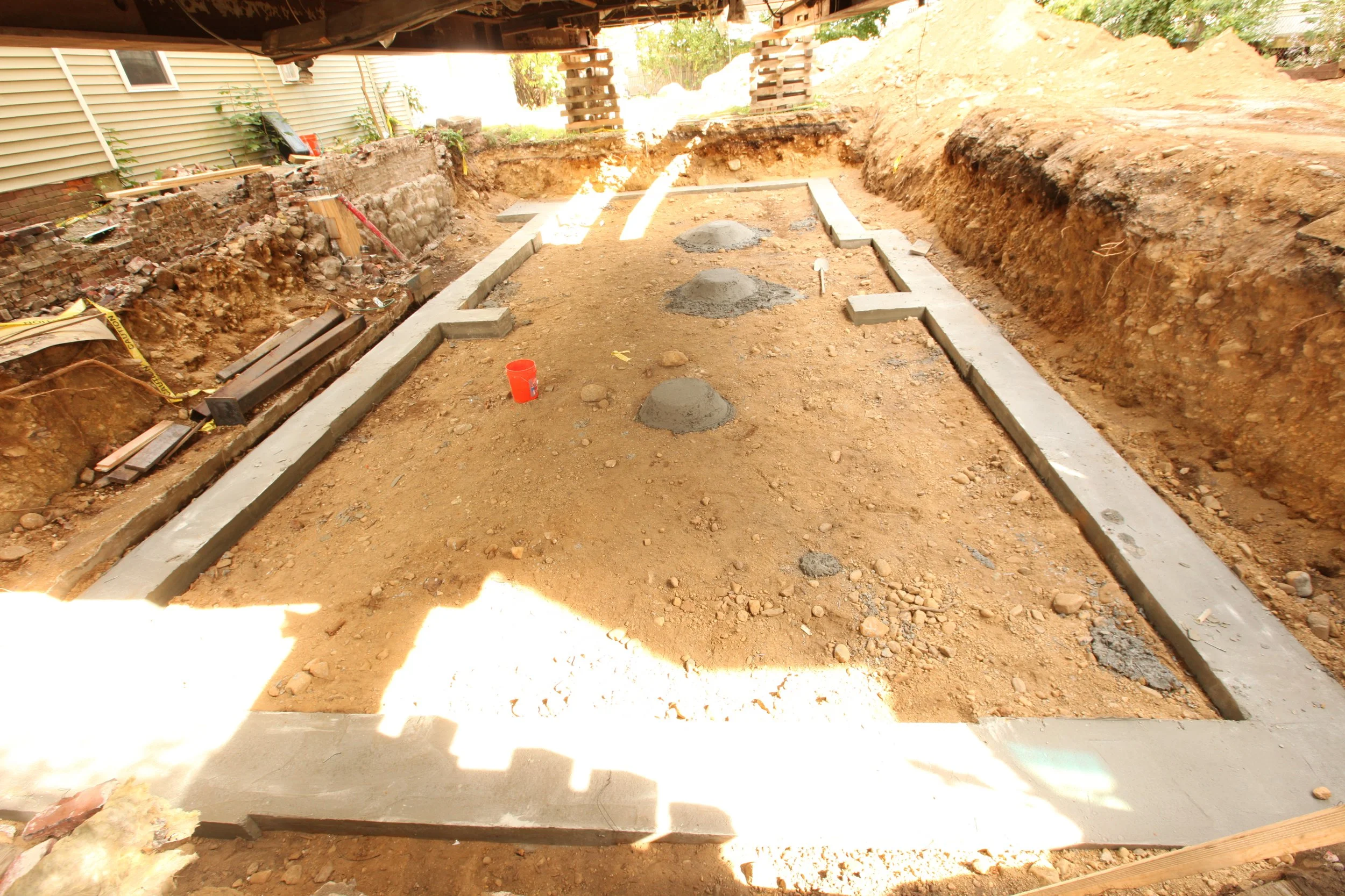 Footers Poured for the New Foundation.JPG