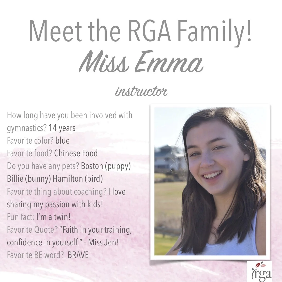 Meet the RGA Family — Renaissance Gymnastics Academy, Inc