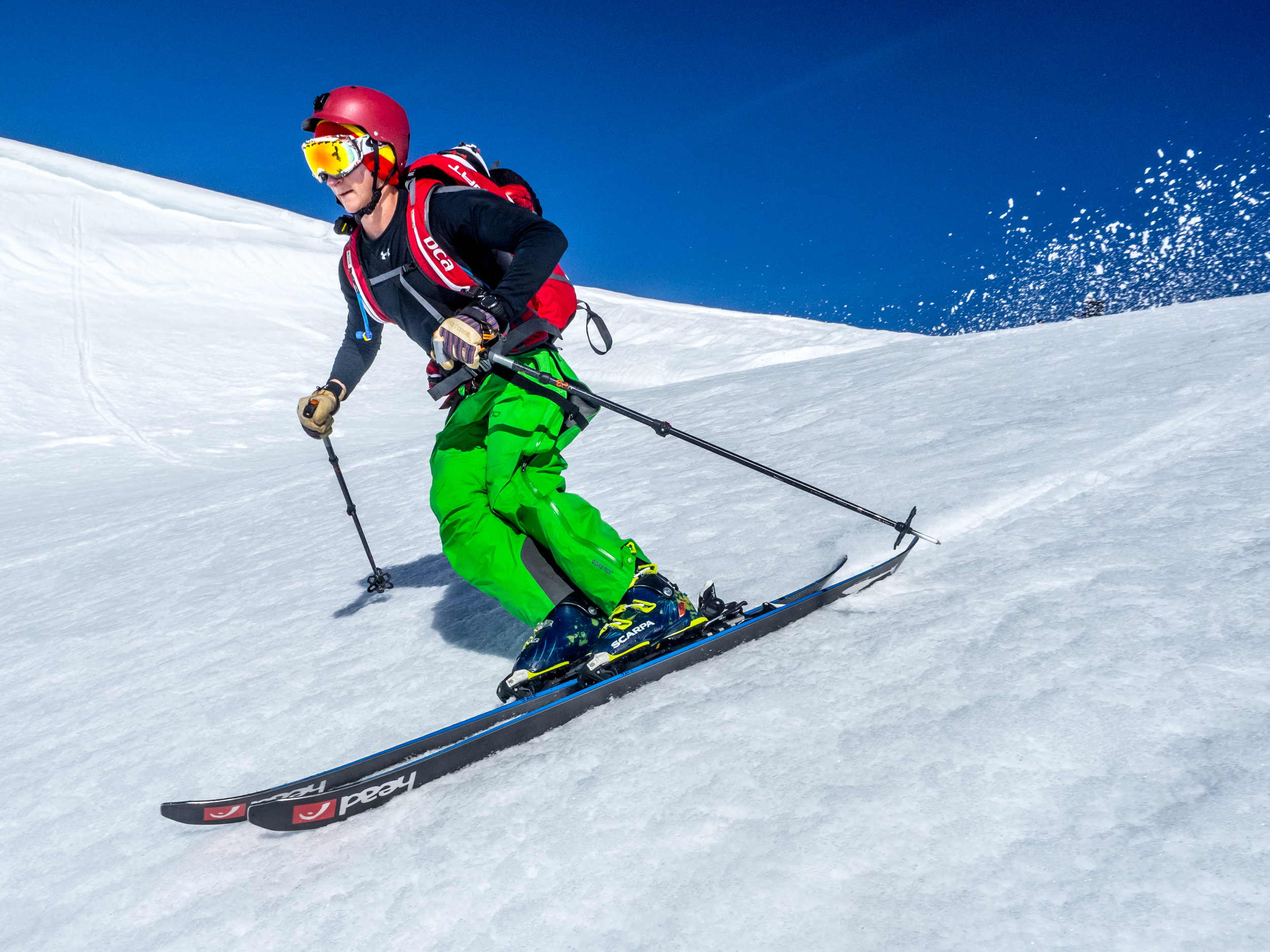 Jack ripping turns on a spring day in the backcountry, 2015.