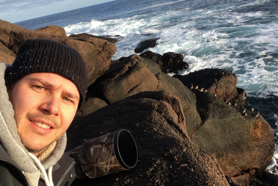 A little selfie with my cell phone before the serious photography started