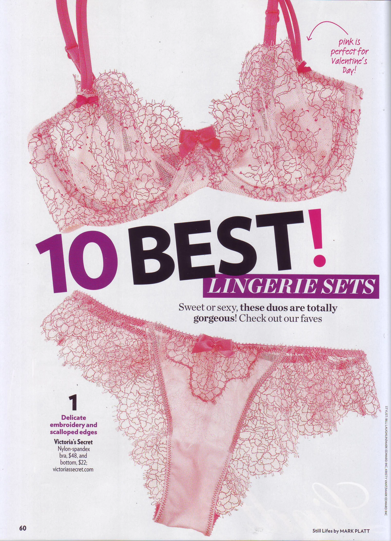  Victoria's Secret Chantilly Lace Bra &amp; Panty Set 