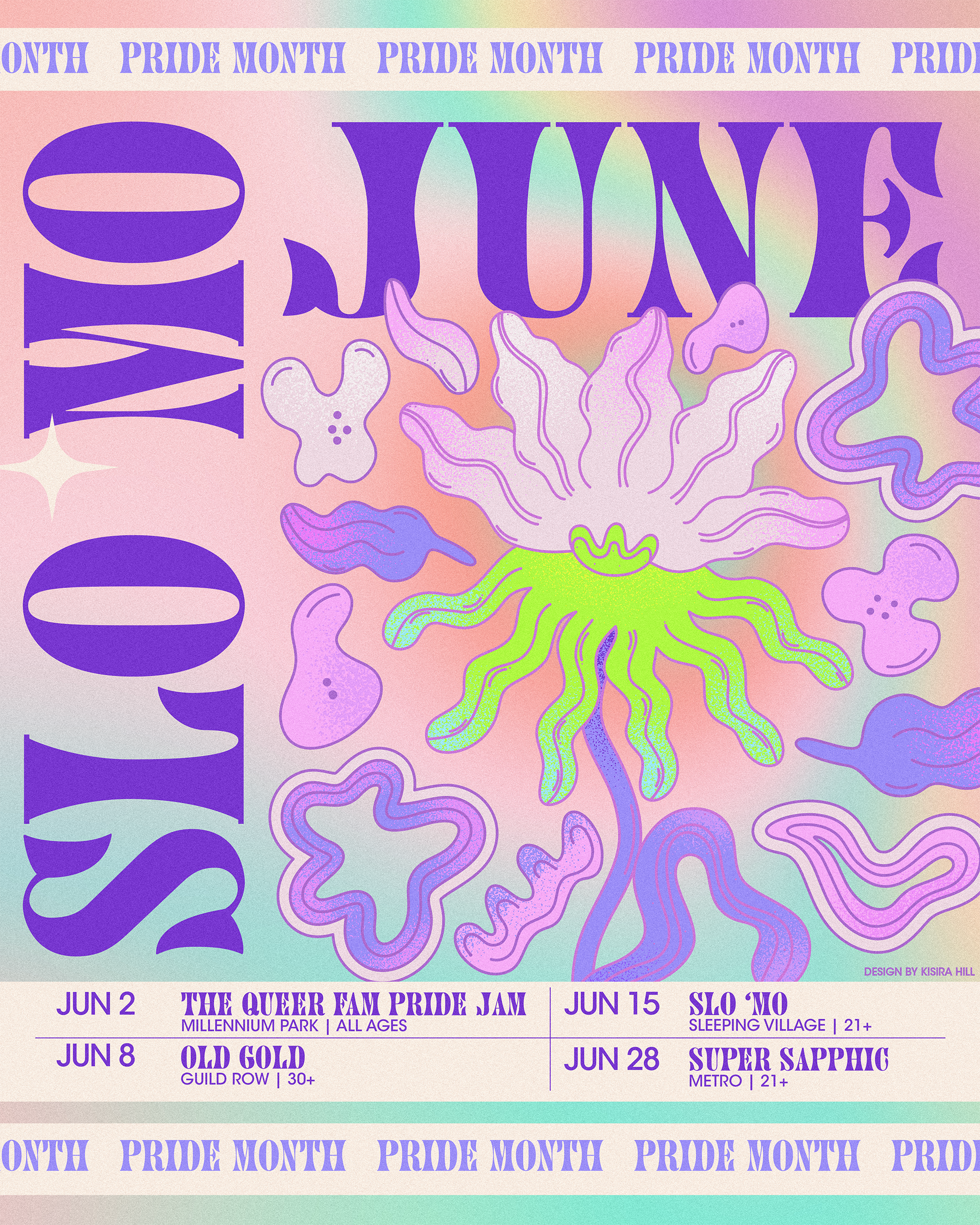 Slo 'Mo PRIDE MONTH calendar 