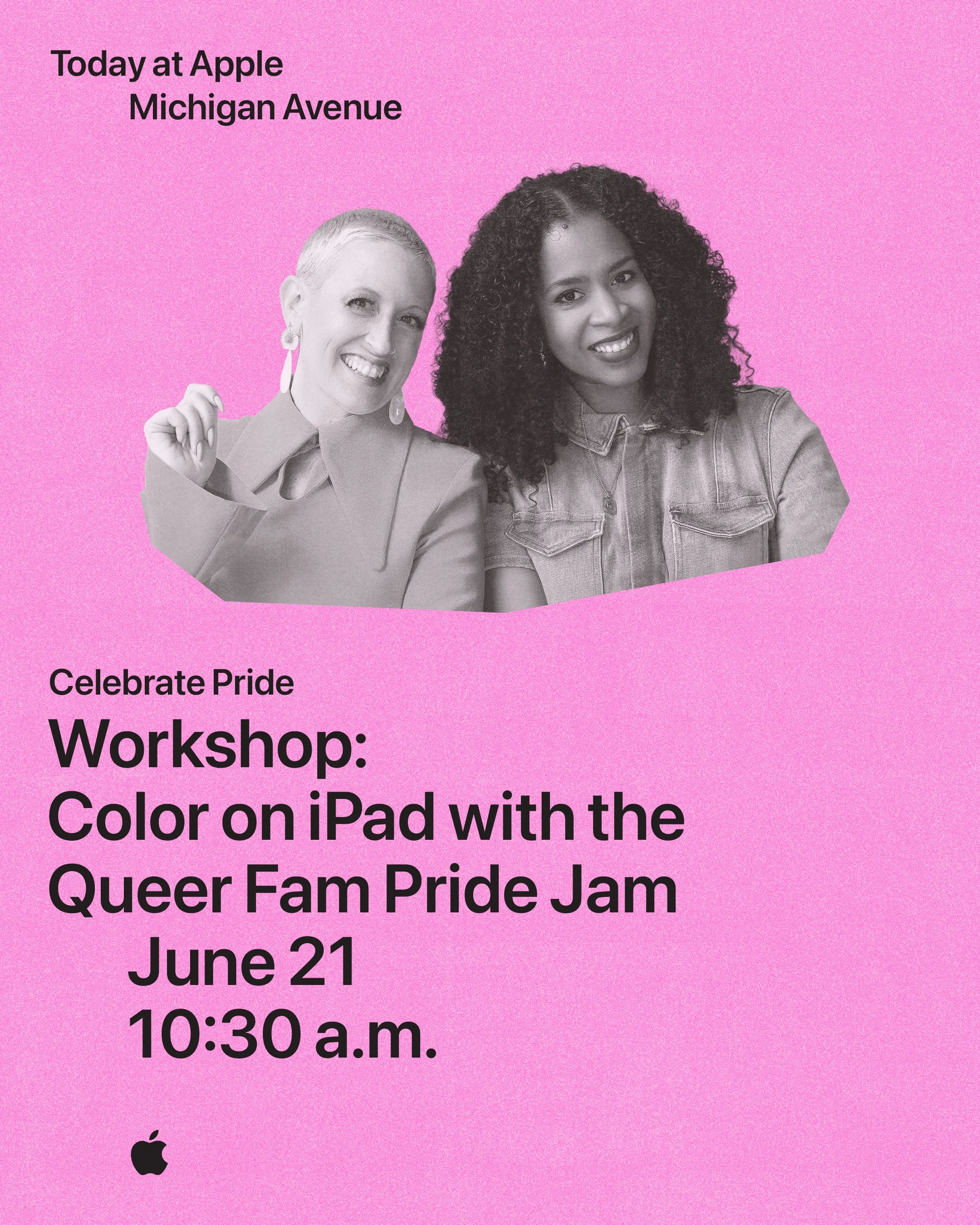 Pride Jam Pop Up at Apple: Family Art Making on iPad with Andy Bellomo