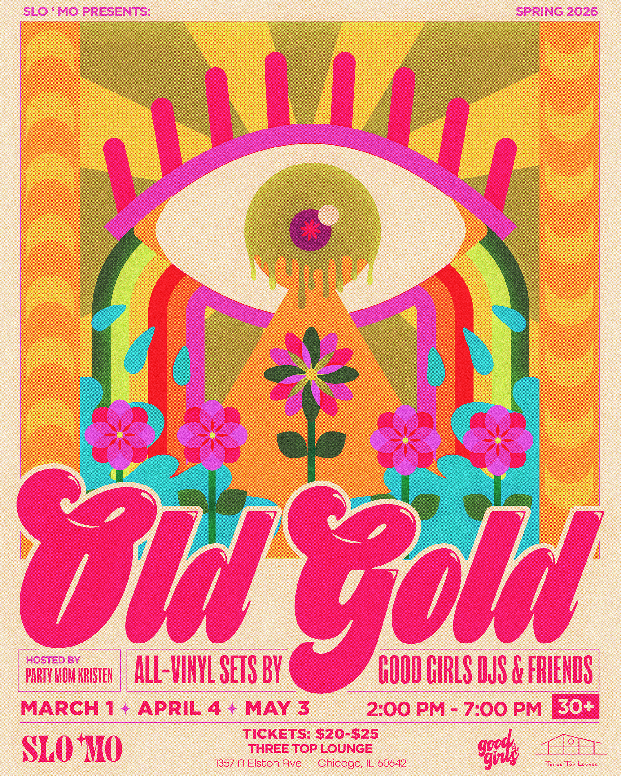 Old Gold at Three Top Lounge feat. the Good Girls DJs 3/1, 4/4, 5/3