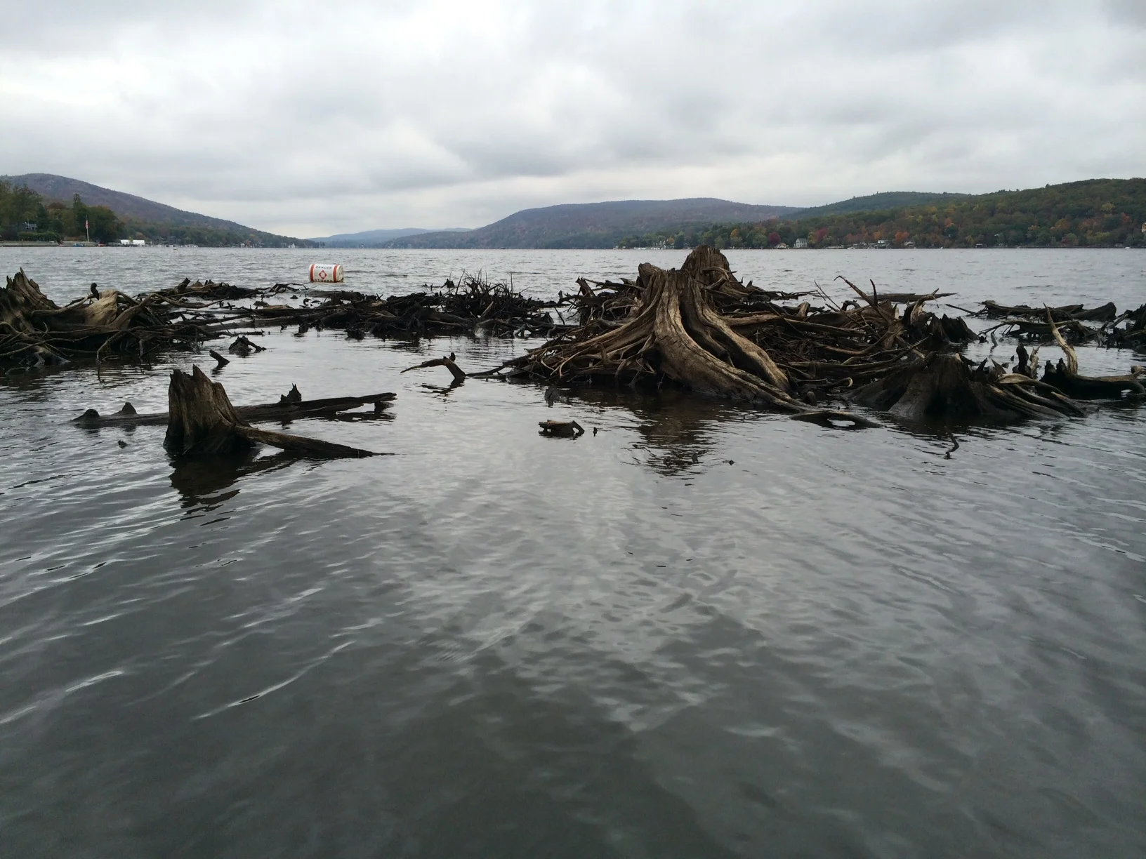 floating island between fox island and latitude 41/ sportsman marina