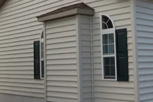 Optional Exterior Bump-out for Fireplace with Roof