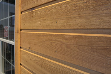 Close-Up Profile of Cedar Siding Profile